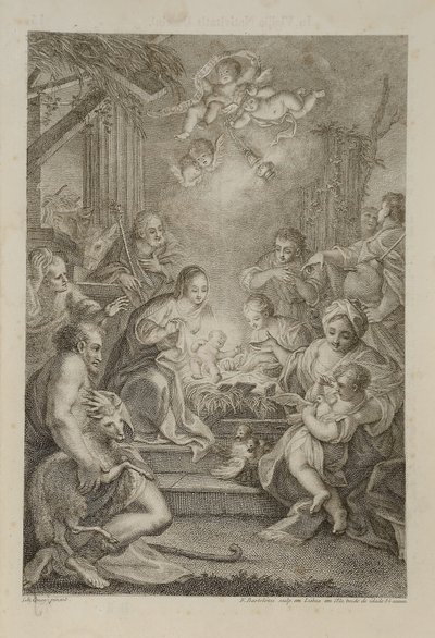 Geburt Christi, für das Römische Messbuch von Francesco Bartolozzi